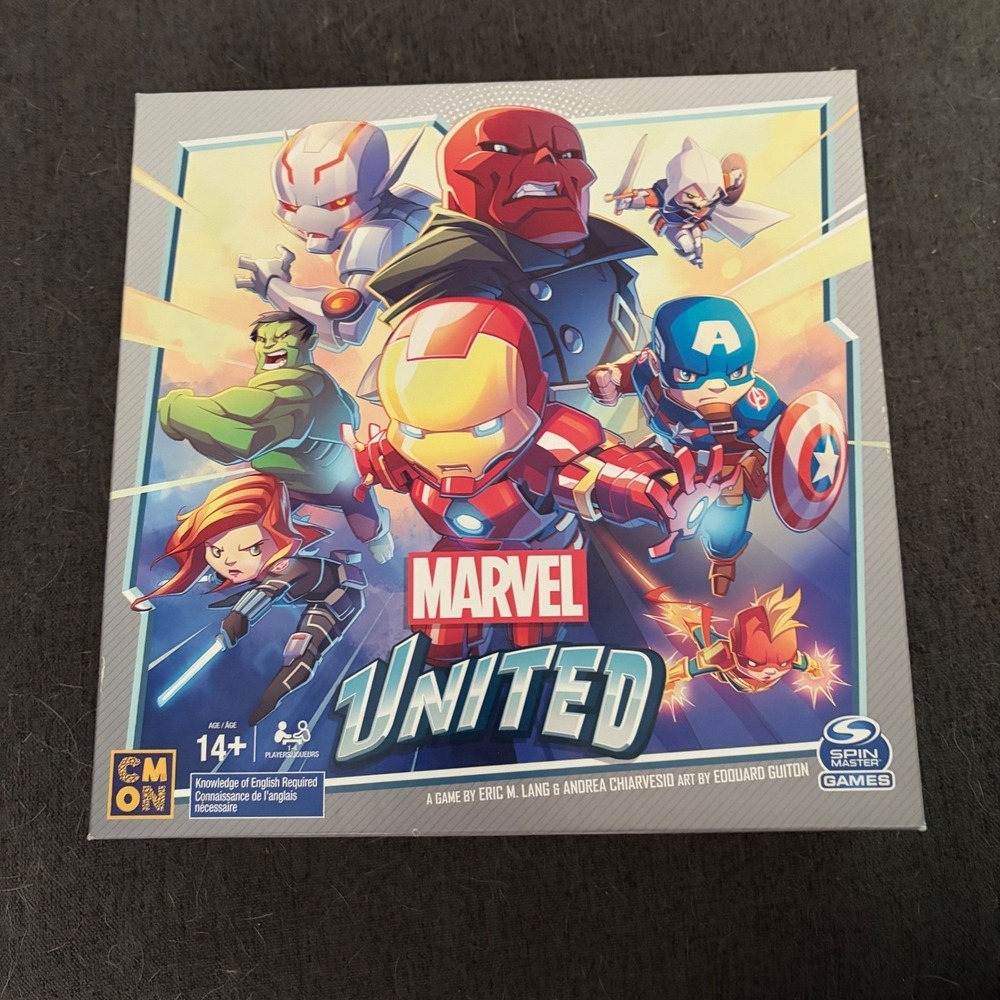 Marvel United Board Game CMON Spin Master Games MUN001 Strategy Game INCOMPLETE.
